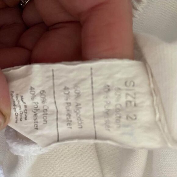 Kids unisex Size 2 karate uniform. White. Minor Stains. Good condition. - Picture 7 of 8